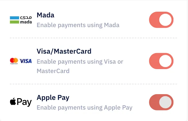 Payment Methods