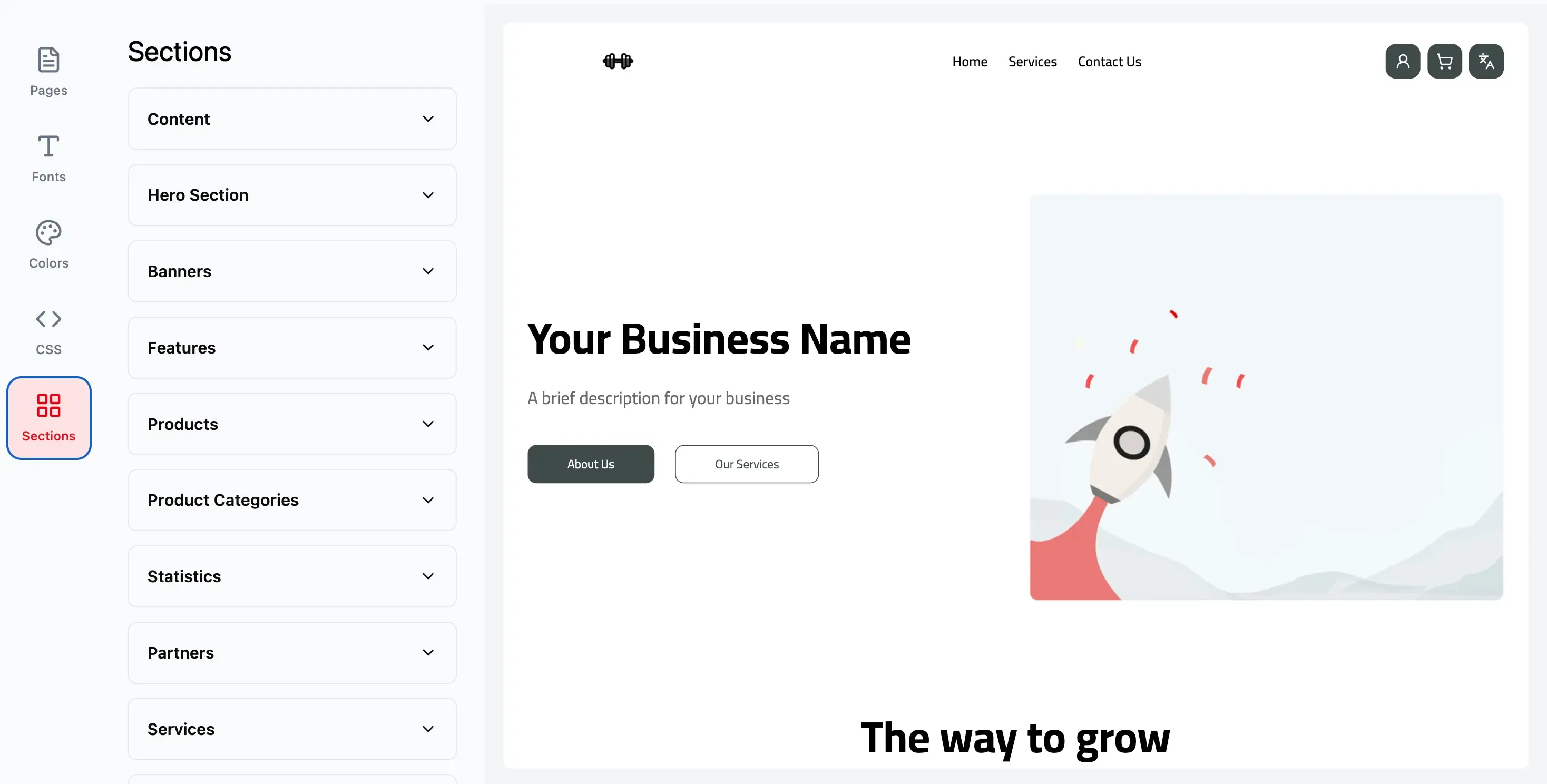 Rekaz interface for managing bookings and services