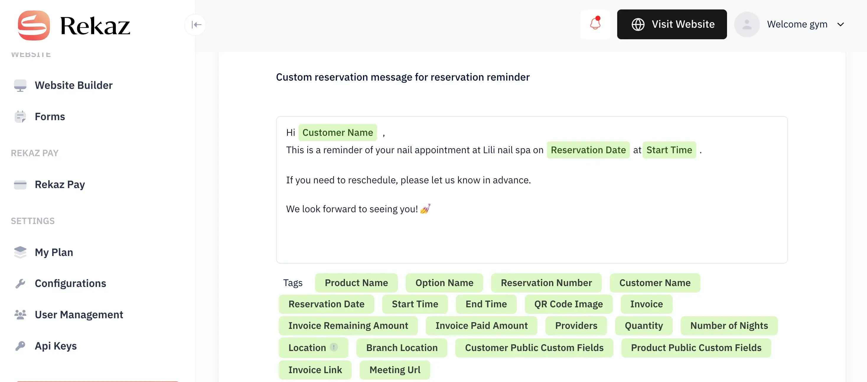 WhatsApp integration